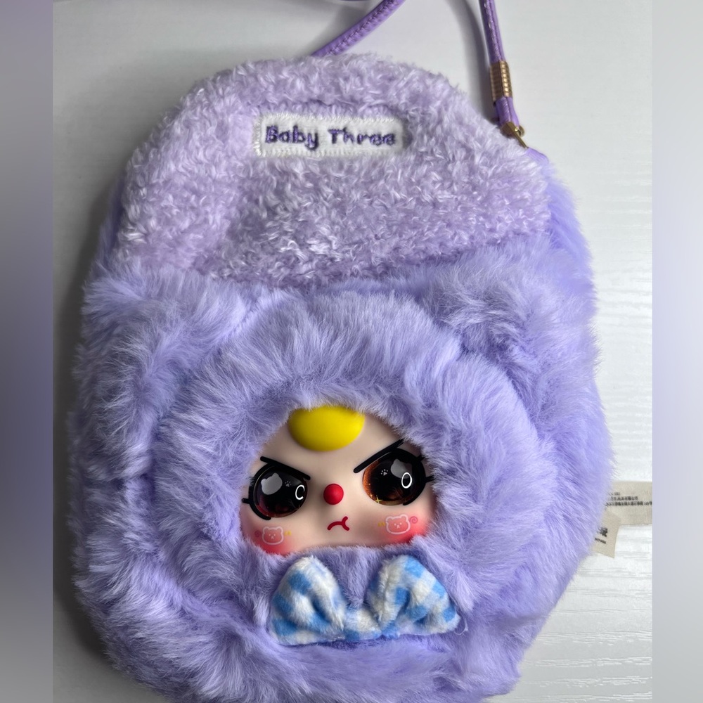 Baby Three Plush Mobile Bag (Purple)